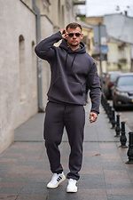 Чоловічий теплий спортивний костюм Classic 3 Графіт - #8034472