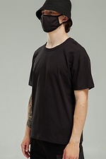Футболка базового крою зі стрейч куліру "Бейсік", чорний - #8037482