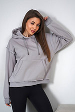 Теплий жіночий худий оверсайз Francis Сірий - #8034484