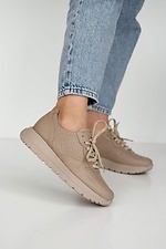 Women's leather summer sneakers - #8019516
