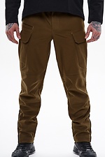 Spodnie cargo z softshellu „Warrior”, coyote - #8037539