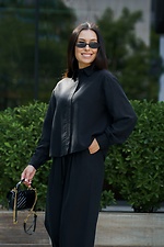 Рубашка женская летняя льняная Tencel Linen Черная - #8034544