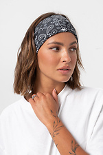 Schwarzes Gurken-Bandana-Stirnband für Damen - #8056561