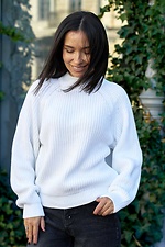 Women's knitted oversized Raglan Sweater - #8034577