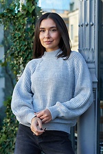 Women's knitted oversized Raglan Sweater - #8034579