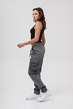 Women's Delta Fenix ​​Gray Knit Cargo Pants - #8056606