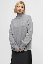 Knitted women's sweater in gray - #4038721