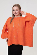 Women's knitted jumper in orange color - #4038808