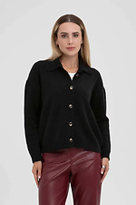 Women's knitted cardigan in black color - #4038828