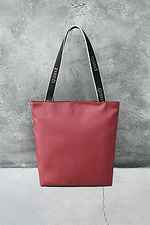Shopper bag | eco-leather burgundy matte 1/23 - #8011856