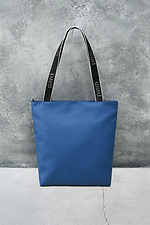Shopper bag | eco-leather blue matte 1/23 - #8011863