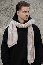 Чоловічий Теплий В'язаний Шарф Carry Beige - #8055914
