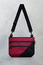 Shoulder bag CROSSBODY STEALTH-2 I black/CORDURA burgundy 2/23 - #8011915