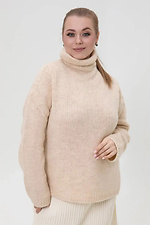 Светр жіночий в’язаний бежевого кольору - #4038919