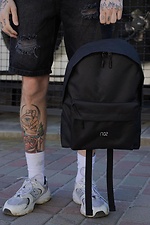 Чоловічий Повсякденний Рюкзак Шкільний Compact З Принтом 1702 Black - #8049930