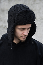 Чоловіча Теді Шапка Вушанка Celebrity Black - #8055939