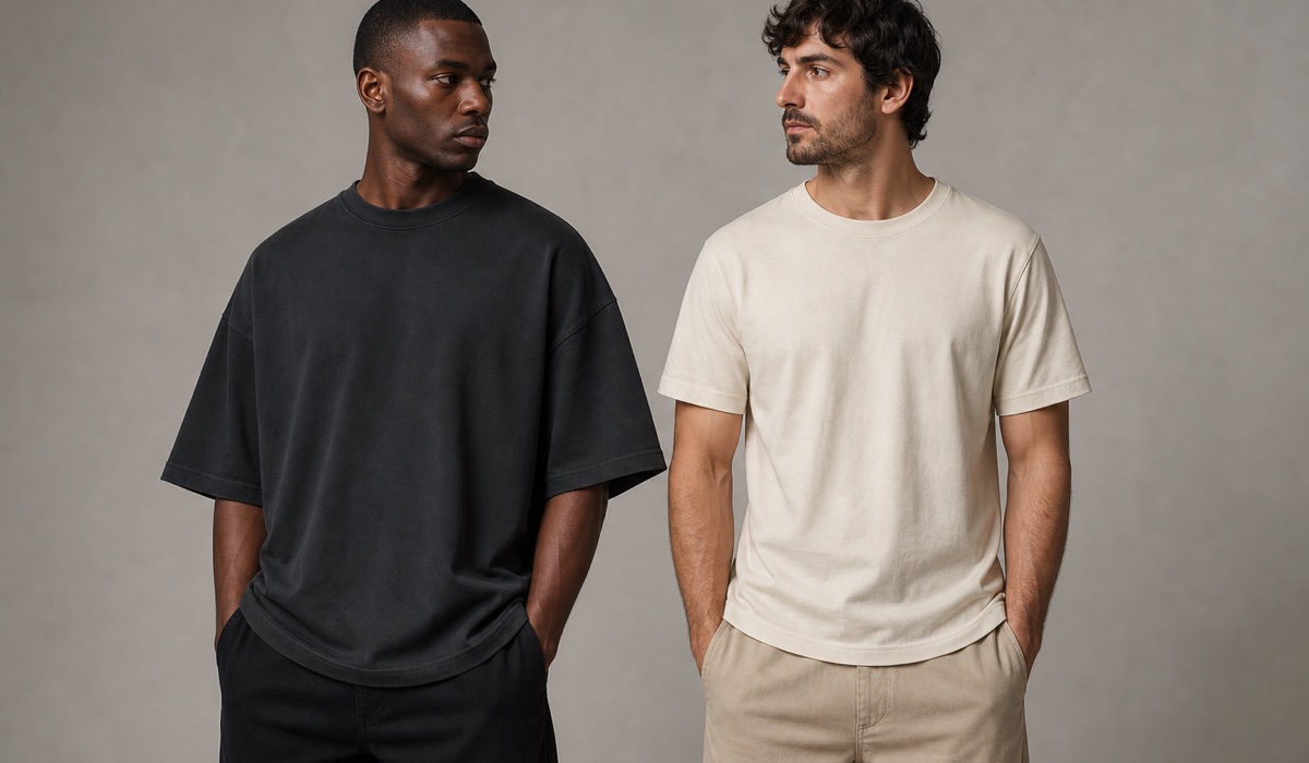 Porównanie koszulek oversize i relaxed fit w stylu streetwear