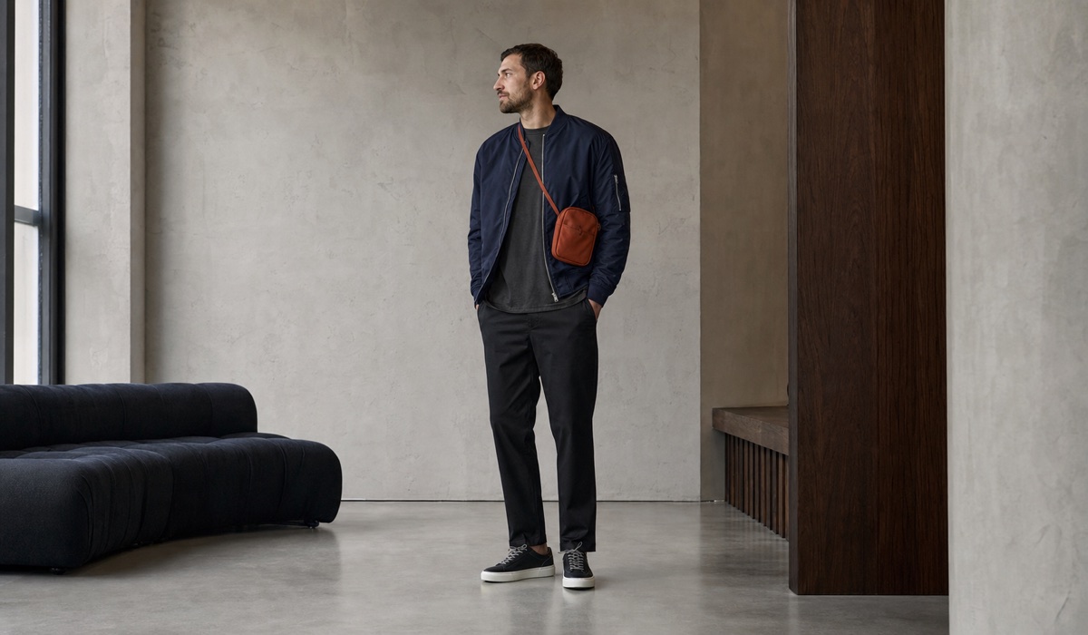 Smart-Streetwear-Outfit mit locker sitzenden Hosen