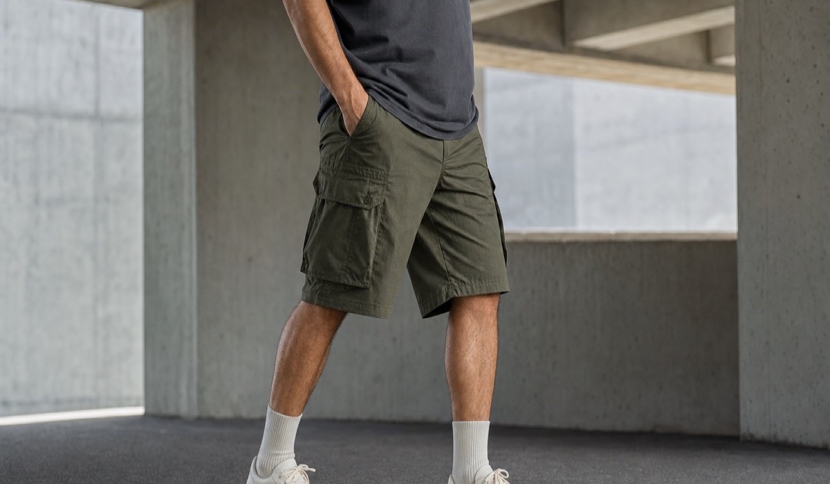 Sommerlicher Streetwear-Look mit Cargo-Shorts