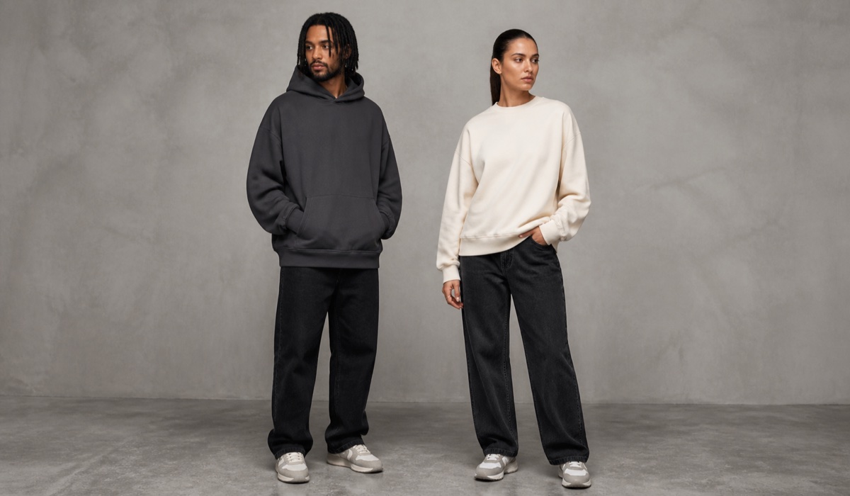 Худі та світшот у базових streetwear-образах