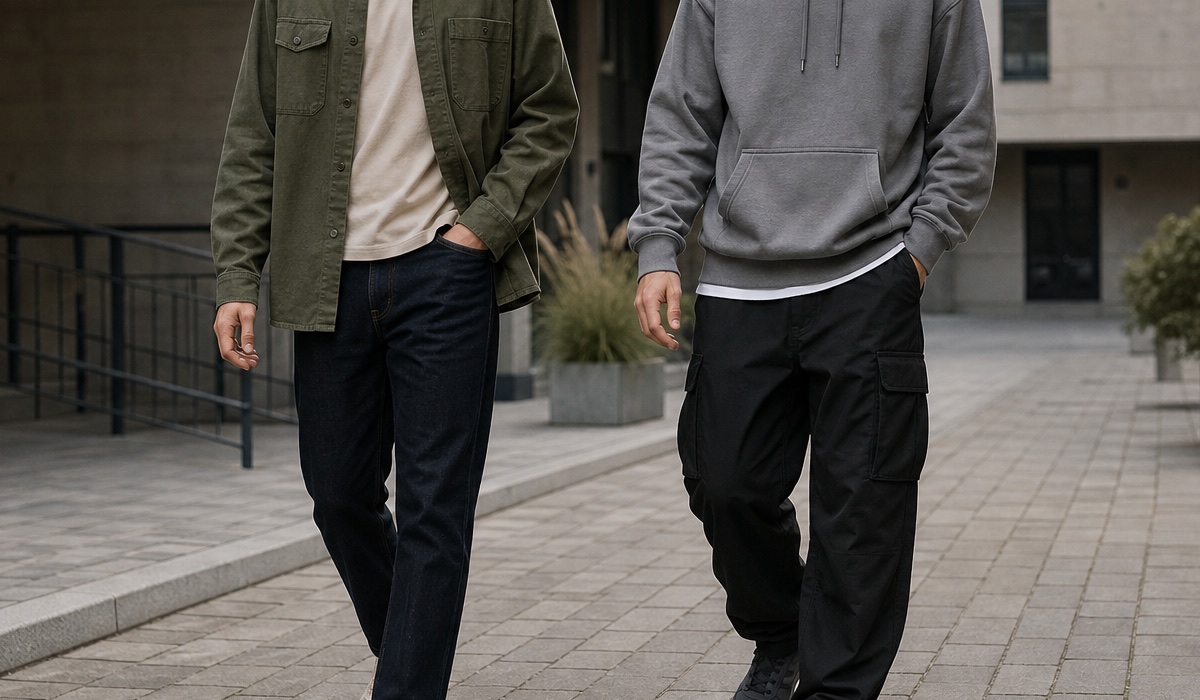 Сравнение кед и кроссовок в городском streetwear-образе